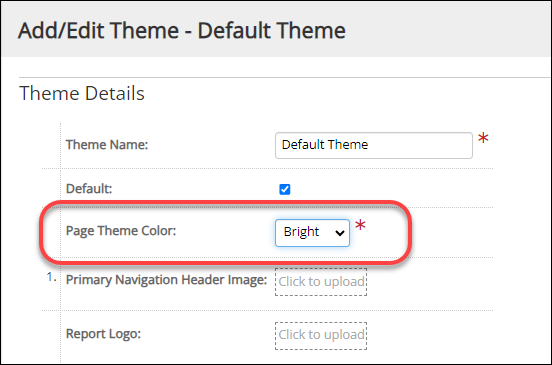 Page Theme Color